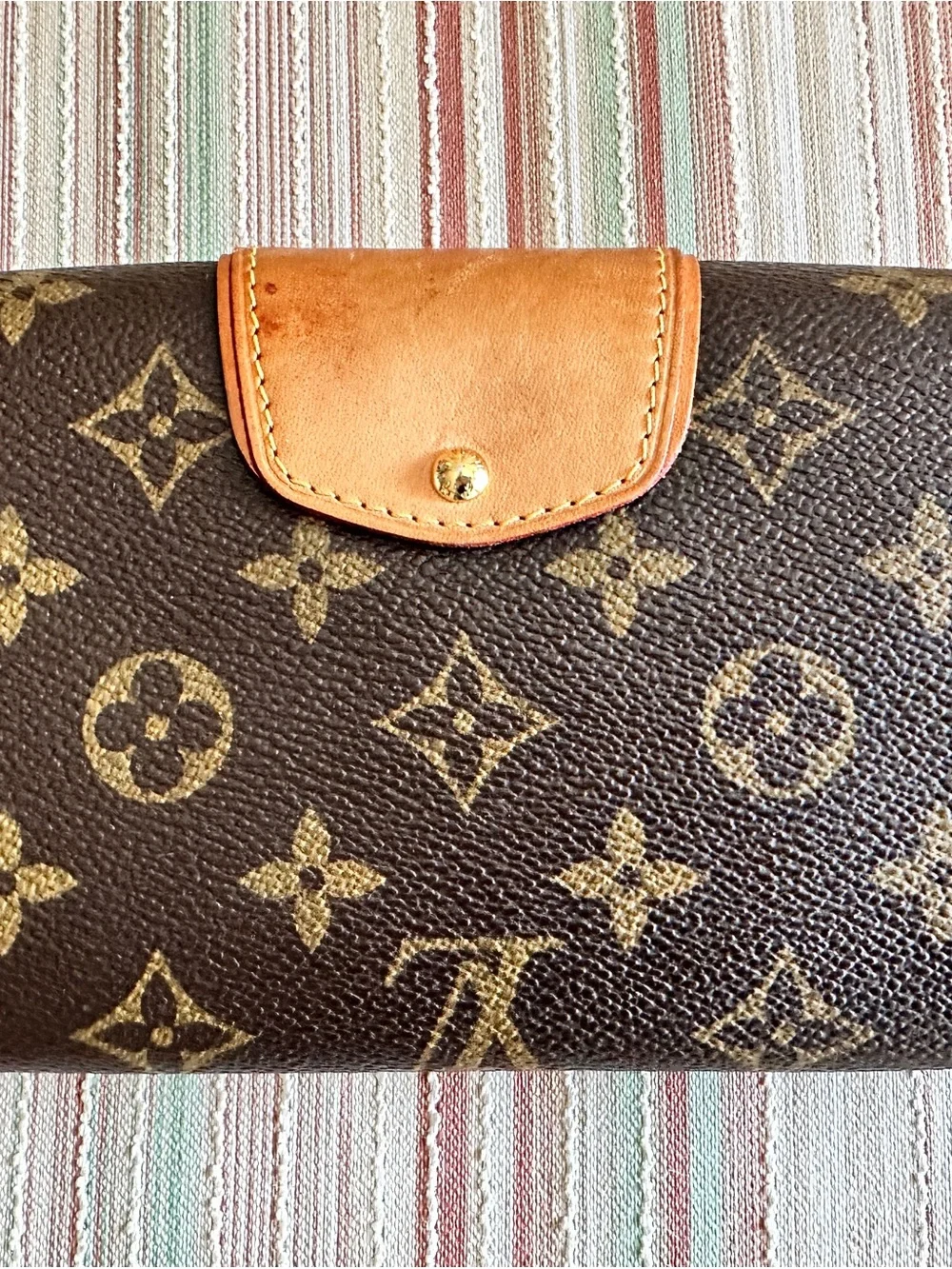 Louis Vuitton Boetie Wallet Monogram canvas Turn Lock Closure Zip Coin Pocket